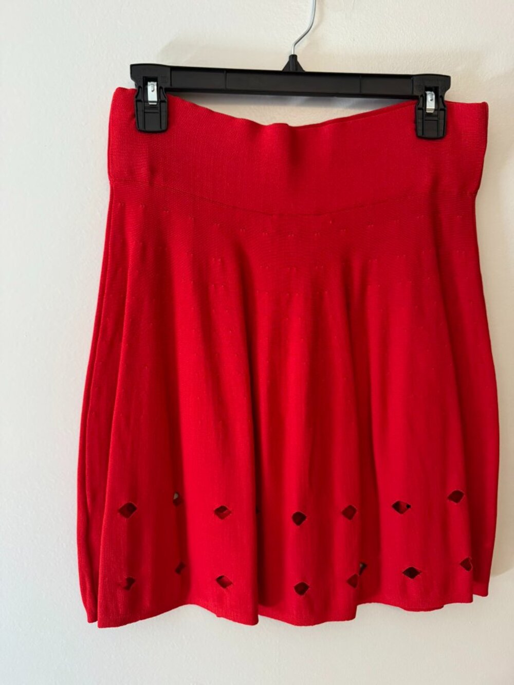 *NEW w/ tag* Opening Ceremony knit mini skirt red A-Line, medium women 4-6 - Picture 2 of 9